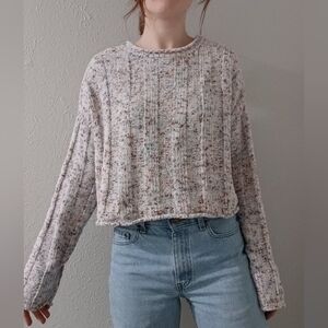 Arizona Confetti Knit Pullover Long-Sleeve Sweater